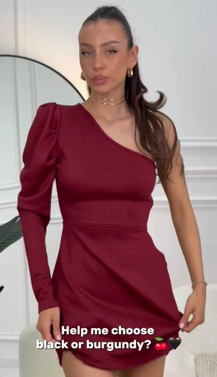 One-Shoulder Statement Dress