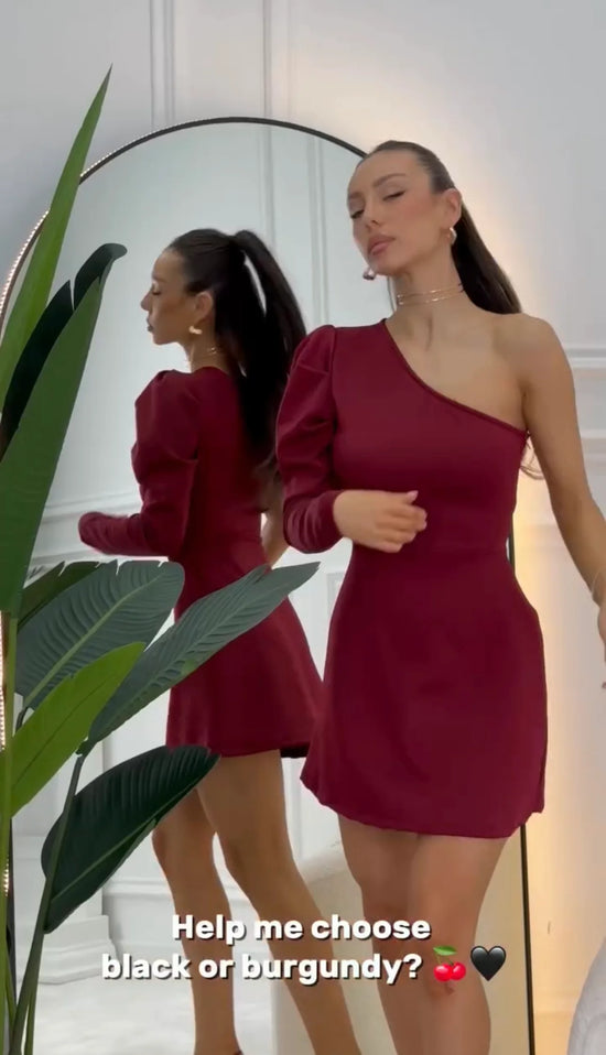 One-Shoulder Statement Dress